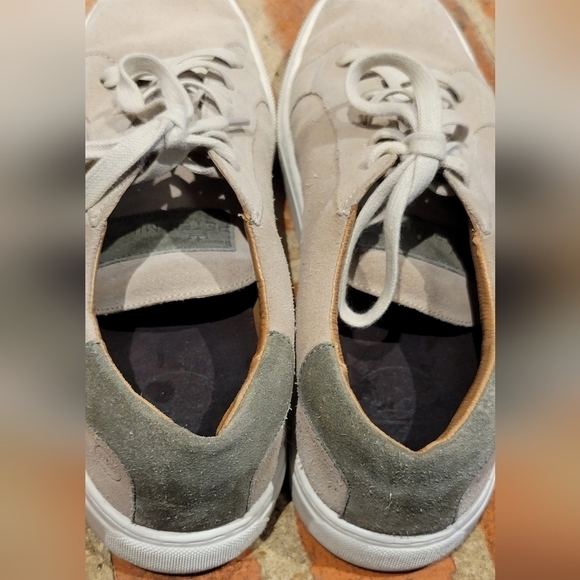 Peter Millar Suede Leather Crown Sneakers Tan & Green Size 10M - Picture 6 of 10